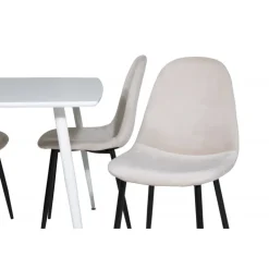 Polar Spisebordssæt - Beige, Sort og Hvid