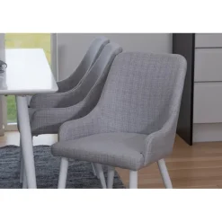 Polar Spisebordssæt - Grå og Hvid