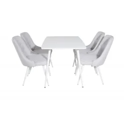 Polar Spisebordssæt - Grå og Hvid