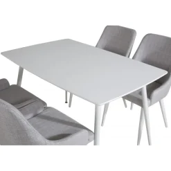 Polar Spisebordssæt - Grå og Hvid