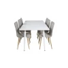 Polar Spisebordssæt - Lysegrå, Natur og Hvid