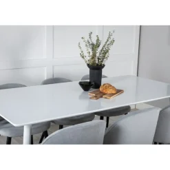 Polar Spisebordssæt - Sort, Lysegrå og Hvid