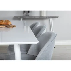 Polar Spisebordssæt - Sort, Lysegrå og Hvid