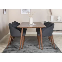 Polar Spisebordssæt - Sort og Natur