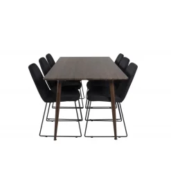 Polar Spisebordssæt - Sort og Natur