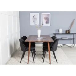 Polar Spisebordssæt - Sort og Natur