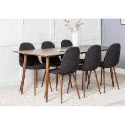 Polar Spisebordssæt - Sort og Natur