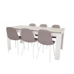 Polar Spisebordsstol - Grå og Hvid