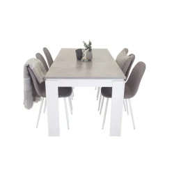 Polar Spisebordsstol - Grå og Hvid