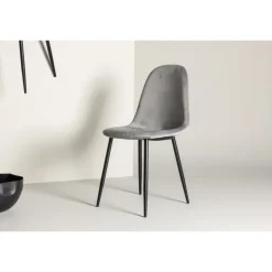 Polar Spisebordsstol - Sort og Grå