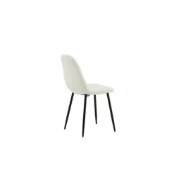 Polar Spisestol - Hvid med sorte ben