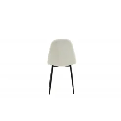 Polar Spisestol - Hvid med sorte ben