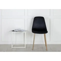 Polar Spisestol - Sort og Messing