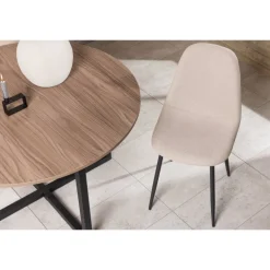 Polar Spisestuestol - Beige og Sort