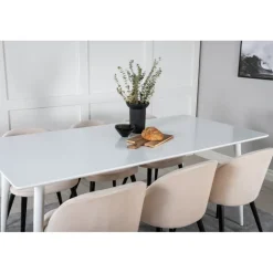Polar t Spisebordssæt - Beige, Sort og Hvid