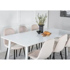 Polar t Spisebordssæt - Beige, Sort og Hvid