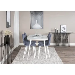 Polar t Spisebordssæt - Blå og Hvid