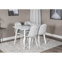 Polar t Spisebordssæt - Lysegrå og Hvid