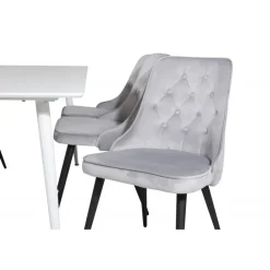 Polar t Spisebordssæt - Sort, Lysegrå og Hvid