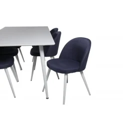 Polar t Spisebordssæt - Sort, Blå og Hvid