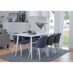 Polar t Spisebordssæt - Sort, Blå og Hvid