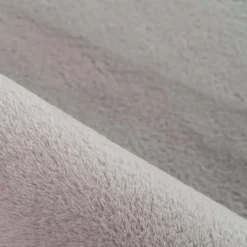 Pouffy Rund Shaggy tæppe Ensfarvet - Beige