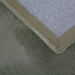 Pouffy Shaggy tæppe Ensfarvet - Grøn