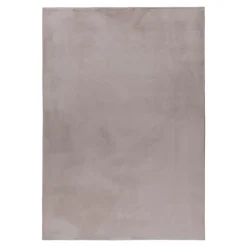 Pouffy Shaggy tæppe Ensfarvet - Beige