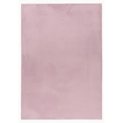 Pouffy Shaggy Tæppeløber Ensfarvet - Rosa