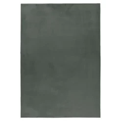 Pouffy Shaggy Tæppeløber Ensfarvet - Grøn