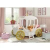 Prinsesse Carriage børneseng Hvid - med Madras 90 x 190 cm
