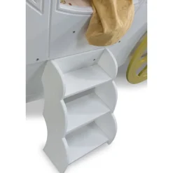 Prinsesse Carriage børneseng Hvid - med Madras 90 x 190 cm