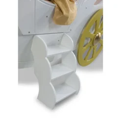 Prinsesse Carriage børneseng Hvid - med Madras 90 x 190 cm