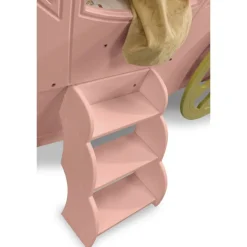 Prinsesse Carriage børneseng Rosa - med Madras 90 x 190 cm