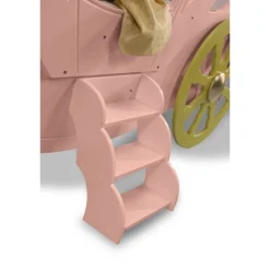 Prinsesse Carriage børneseng Rosa - med Madras 90 x 190 cm