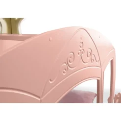 Prinsesse Carriage børneseng Rosa - med Madras 90 x 190 cm