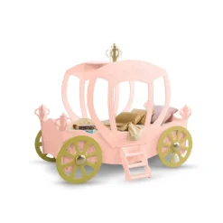 Prinsesse Carriage børneseng Rosa - med Madras 90 x 190 cm