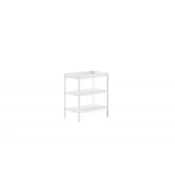 Puslebord Dino – hvid kommode med hylder