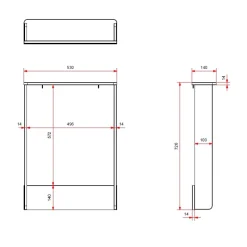 Pusleenhed til kommode – Amori, hvid