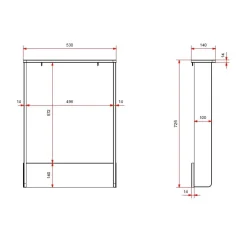 Pusleenhed til kommode – Eva, hvid (90 x 200 cm)