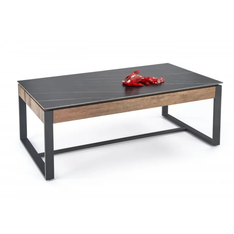 RAMONA sofabord 121 cm - Sort / Valnød