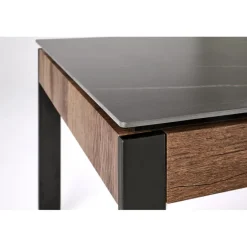 RAMONA sofabord 121 cm - Sort / Valnød