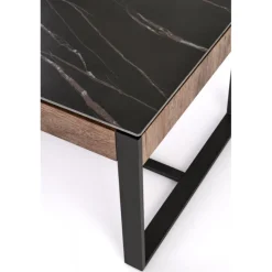 RAMONA sofabord 121 cm - Sort / Valnød