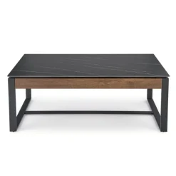 RAMONA sofabord 121 cm - Sort / Valnød