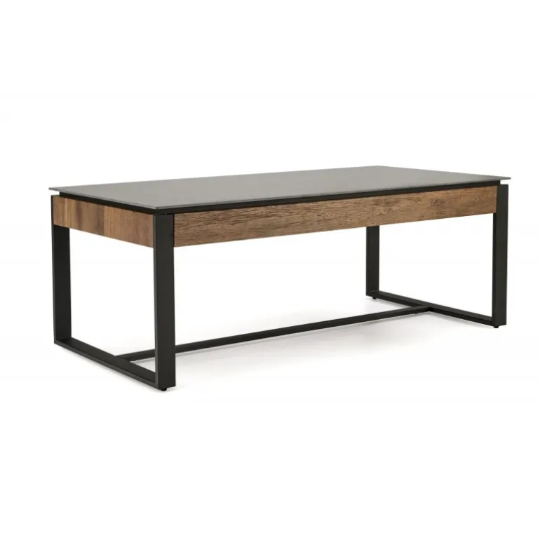 RAMONA sofabord 121 cm - Sort / Valnød