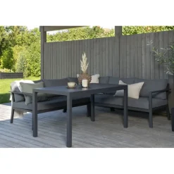 Ramos Have Hjørnesofa Sæt - Sort,Grå