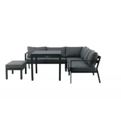 Ramos Have Hjørnesofa Sæt - Sort,Grå