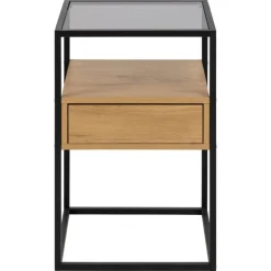 Randolf natbord grå glas