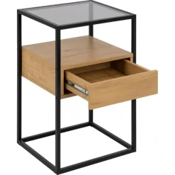 Randolf natbord grå glas