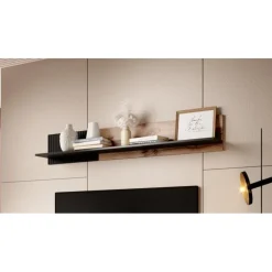 RANDOM P-1 hængende hylde, - wotan eg/Sort